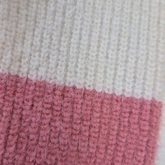 Pink Striped Sweater with Gold Detailing - Picture 3 of 4
